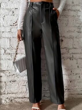 BN Faux Leather Straight Leg Pants